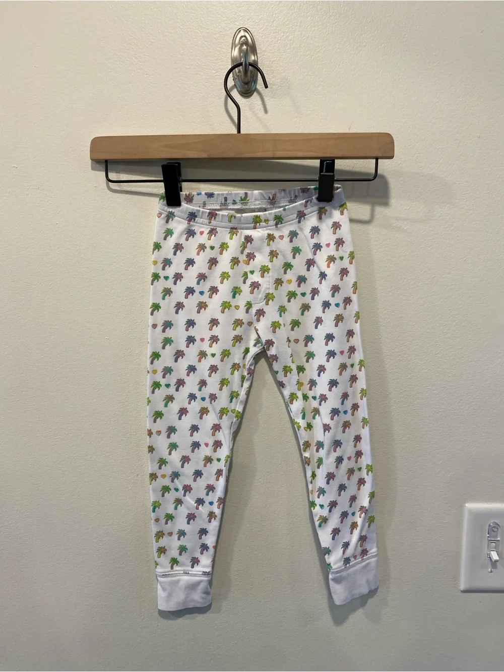 Roller Rabbit palm tree print pajama set size 4t 100% Pima cotton